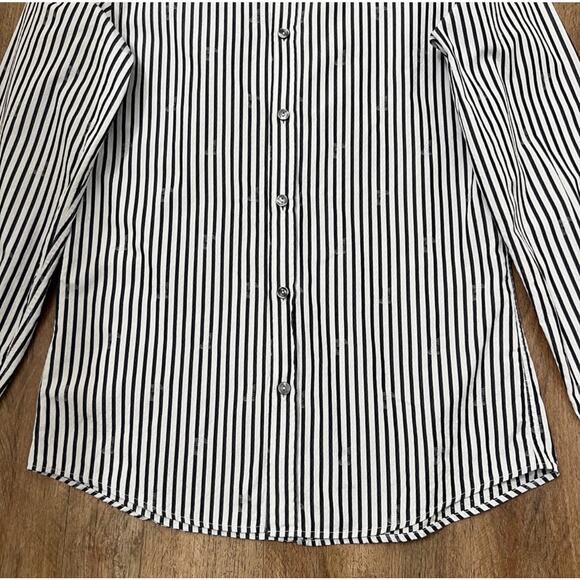 Versace Collection Trend Men's Stripe Button Down Dress Shirt‎ Size 38 - Picture 6 of 9